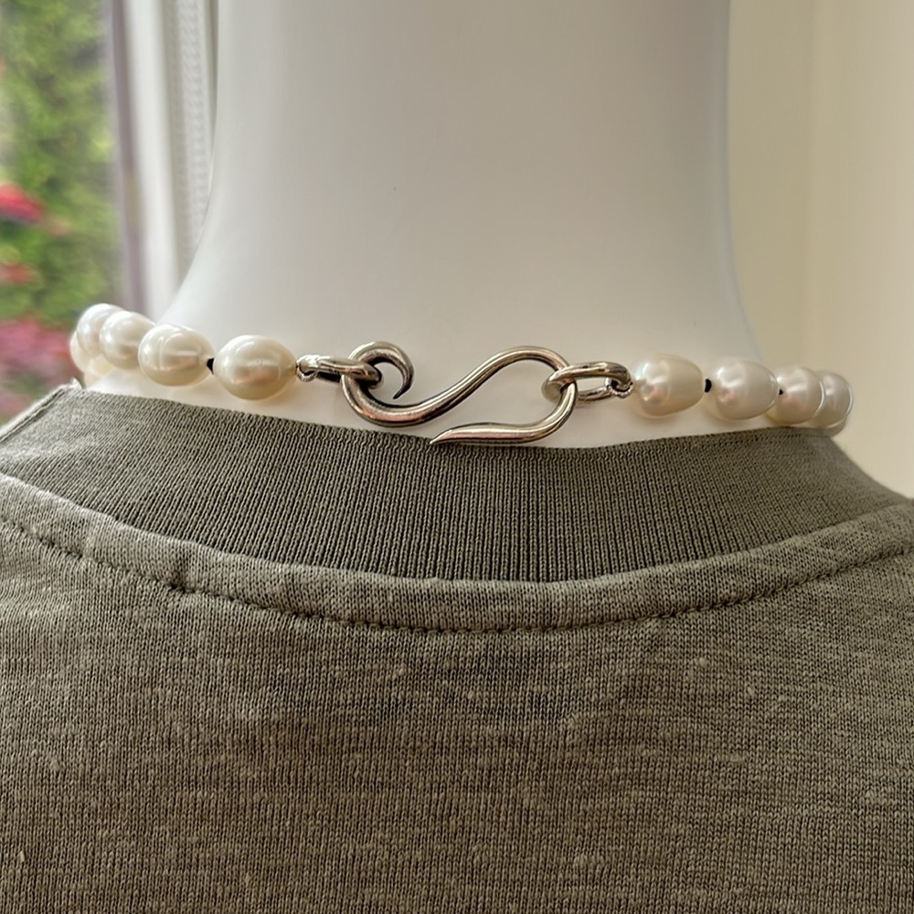 Final Price- No Offers! Sophie Buhai Art Deco White Pearl Necklace - Picture 6 of 8